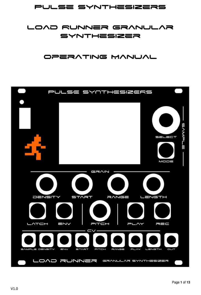 Pulse Synthesizers Load Runner operating manual