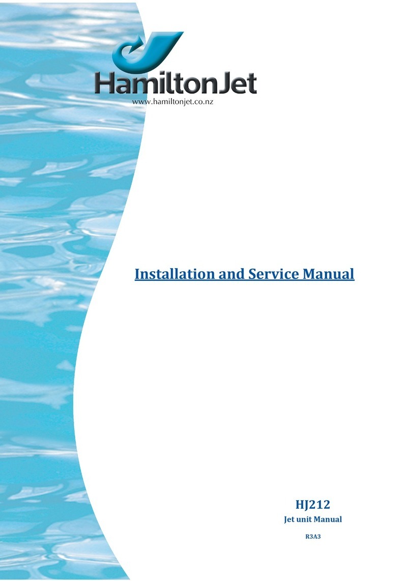 Hamilton Jet HJ212 Installation and service manual