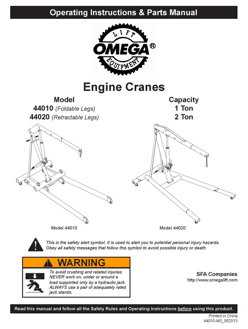 Omega 44010 Operating instructions & parts manual