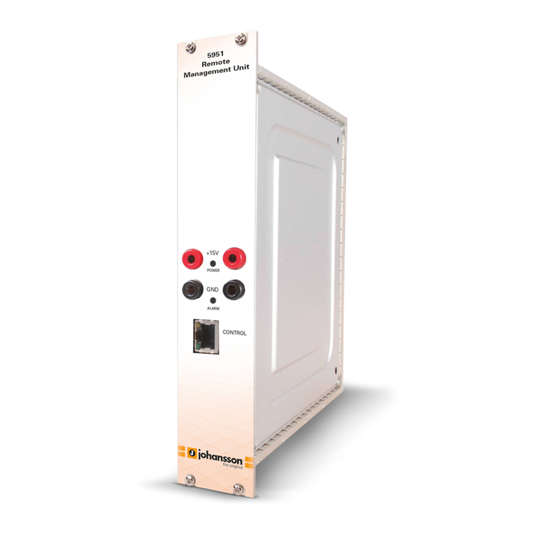 Johansson 5951 user manual