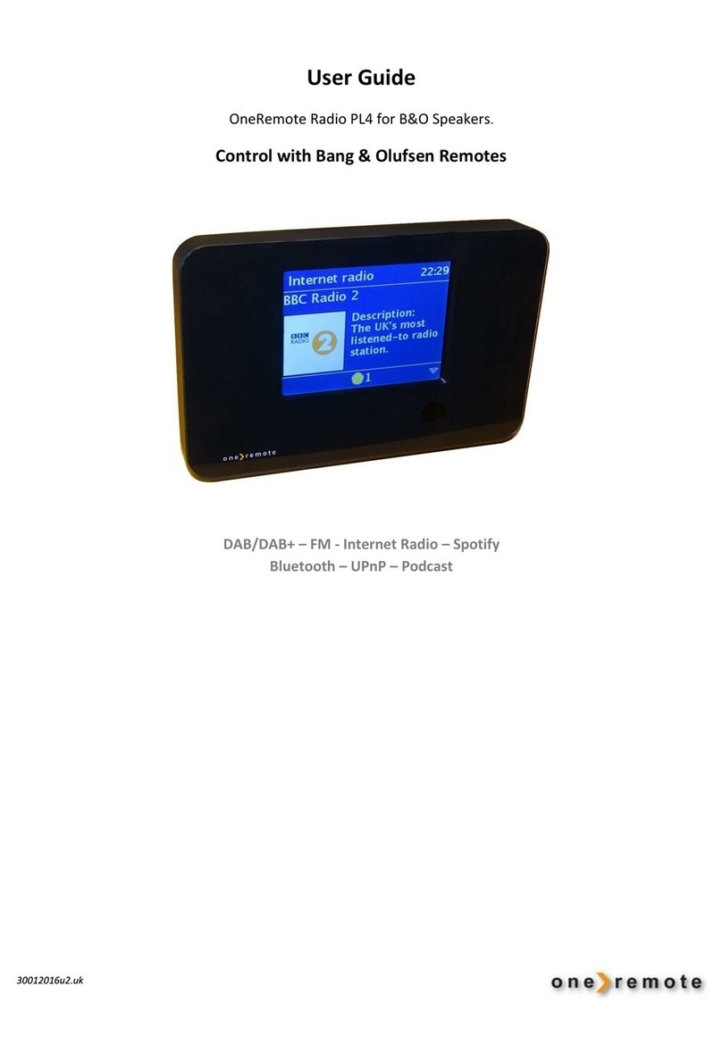 One Remote Radio PL4 user guide