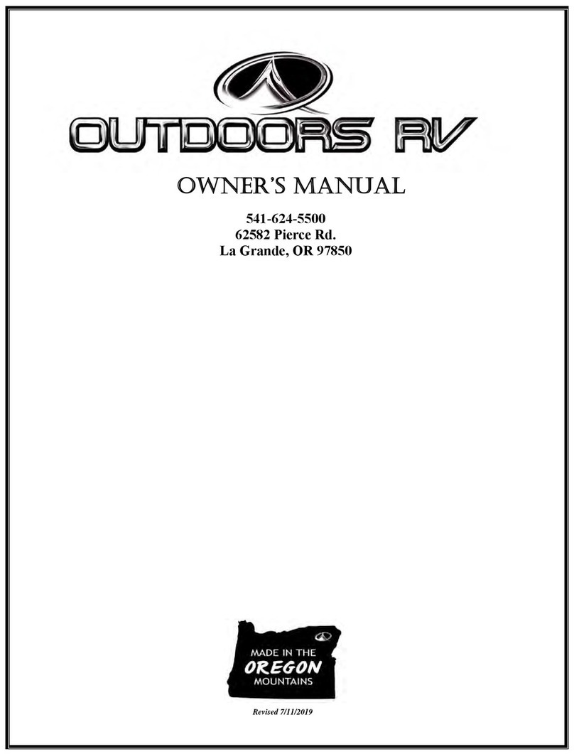Outdoors RV Mountain Series owner's manual