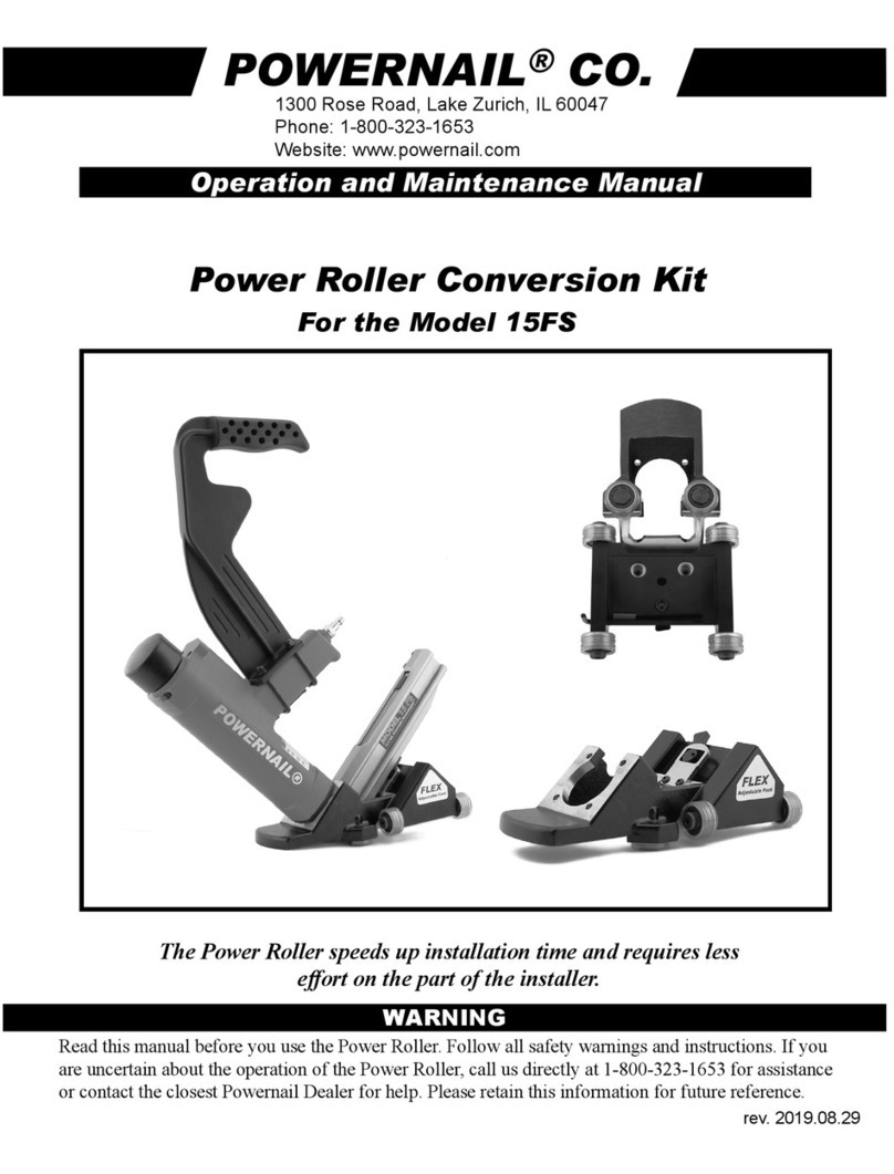 Powernail Power Roller Conversion Kit Operation and maintenance manual