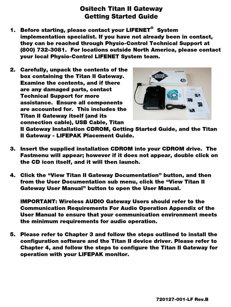 Ositech Communications Ositech Titan II User manual
