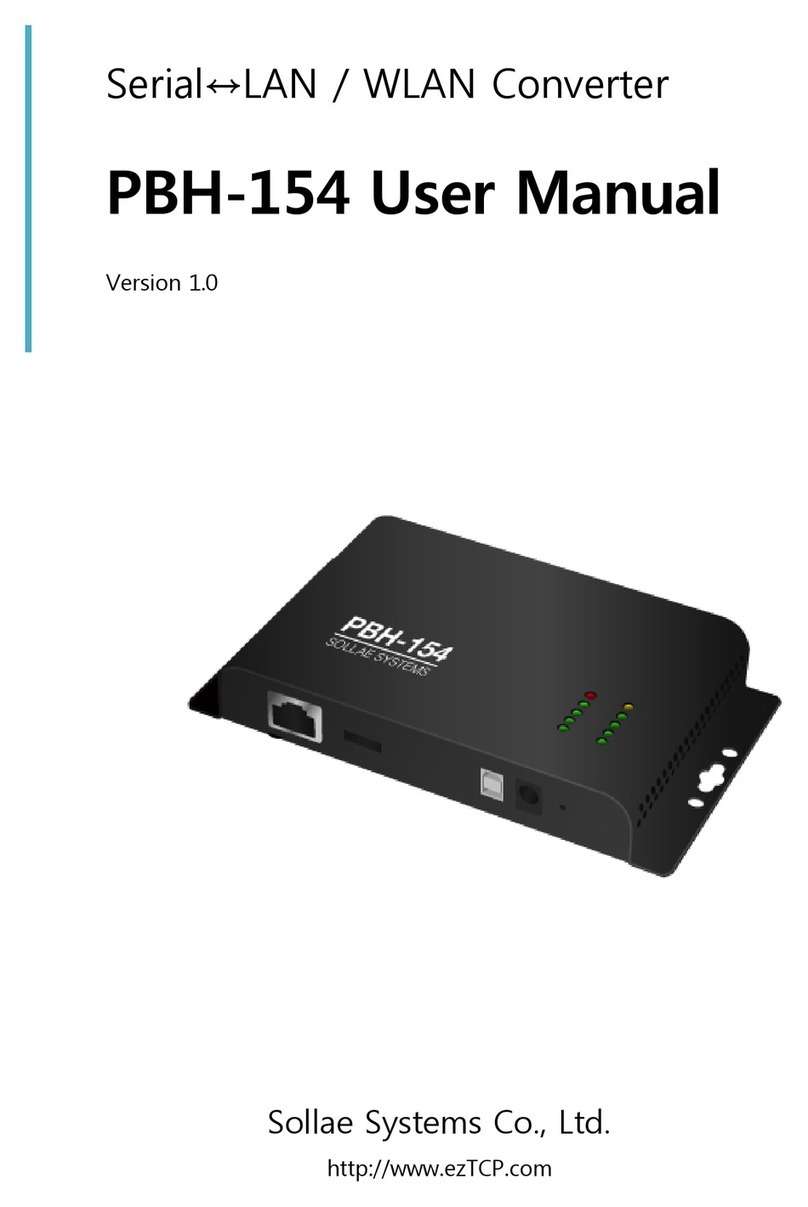 Sollae Systems PBH-154 User manual