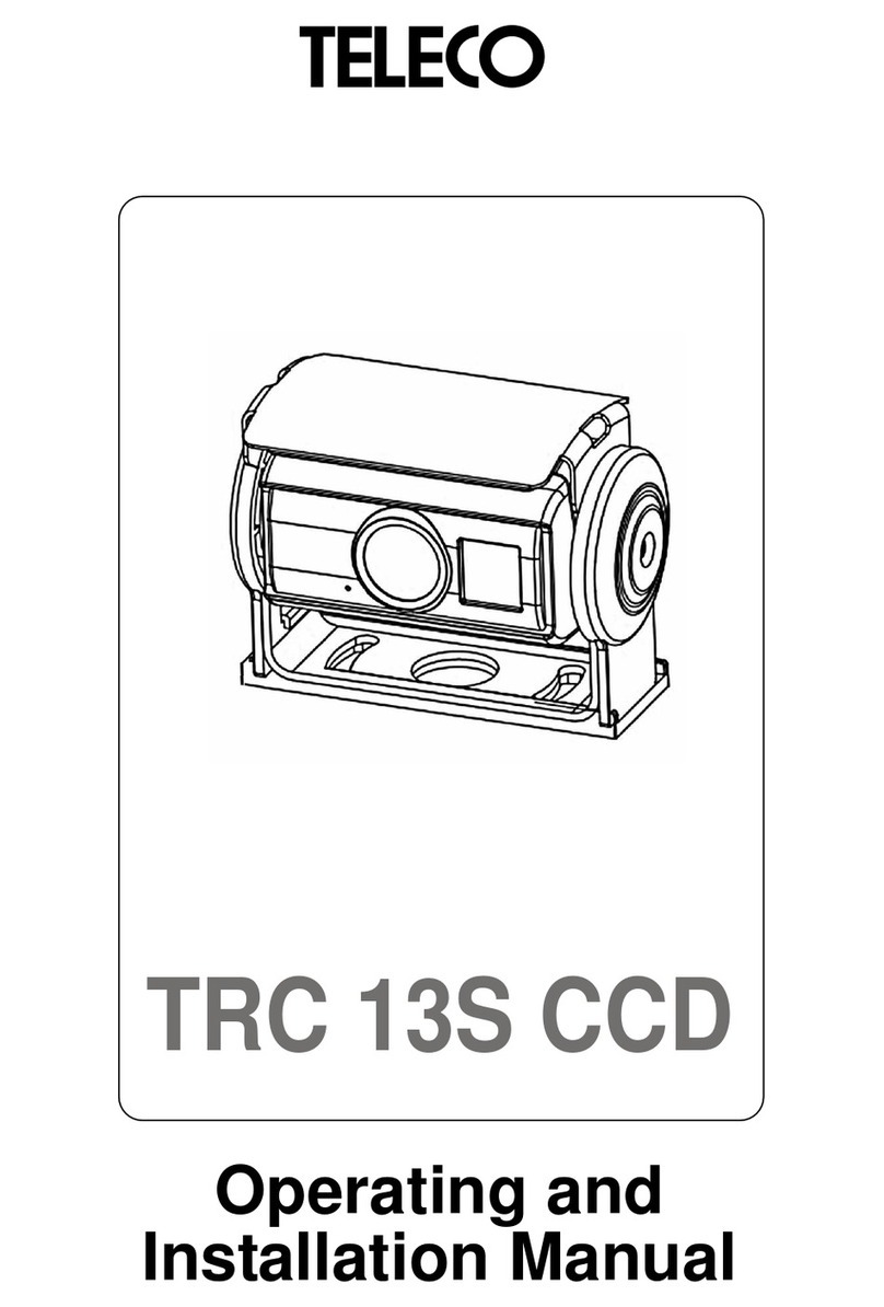 Teleco TRC 13S CCD OPERATING AND INSTALLATION Manual