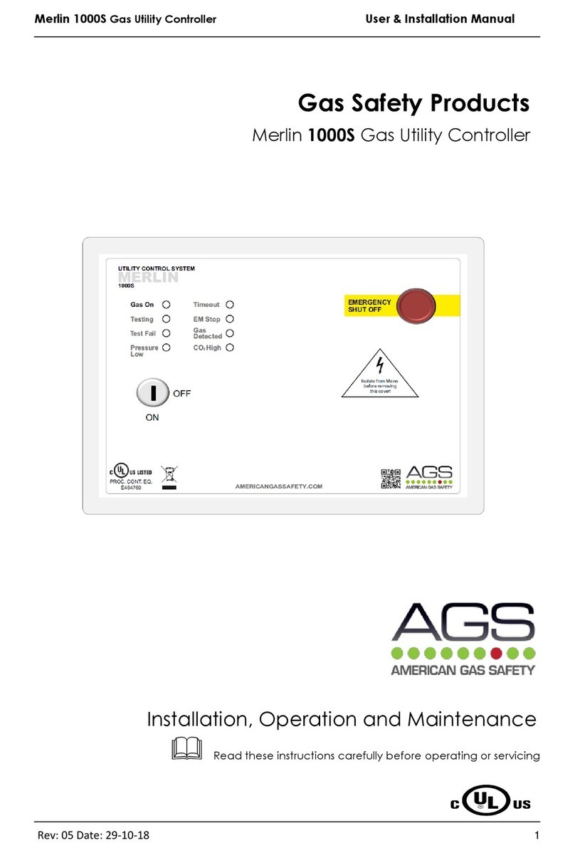 AGS Merlin 1000S Installation, operation and maintenance guide