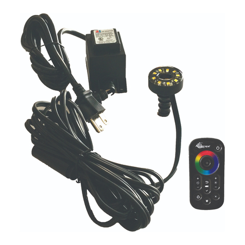 AquaScape LED Color-Changing Fountain Light user manual AquaScape LED Color-Changing Fountain Light user manual