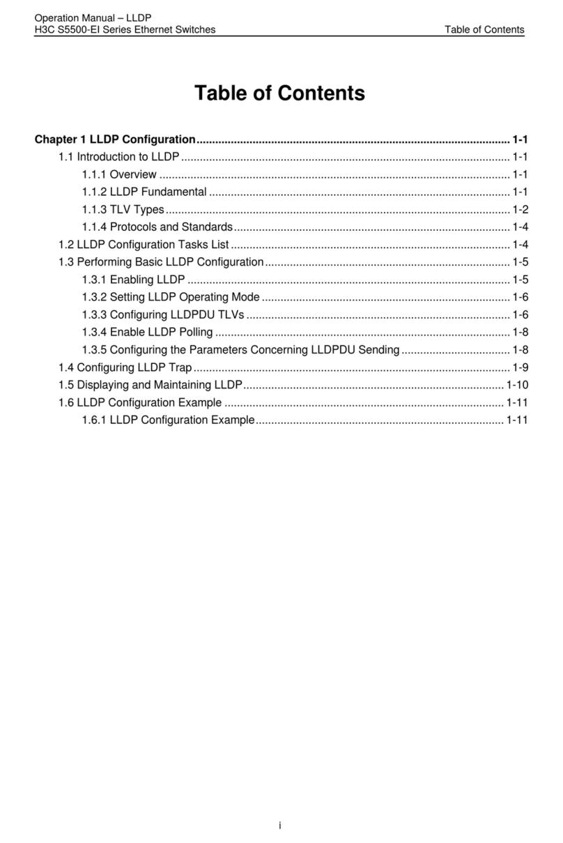 H3C S5500-EI series Operation manual
