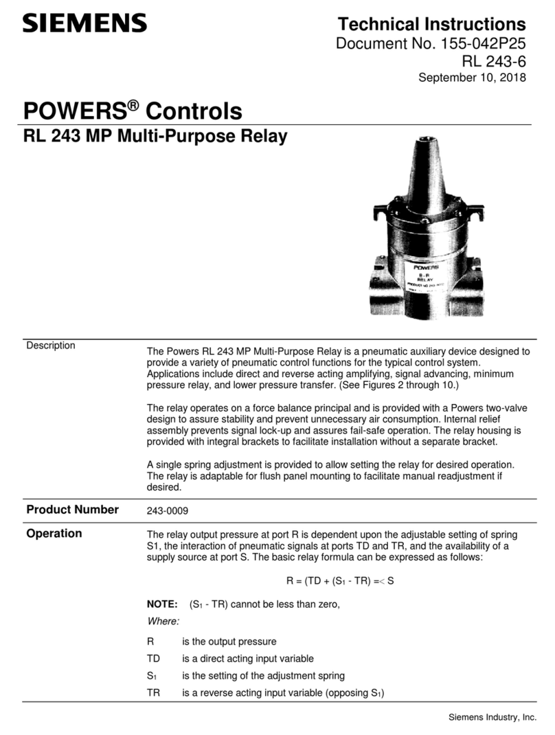 Siemens POWERS RL 243 MP Technical instructions Siemens POWERS RL 243 MP Technical instructions