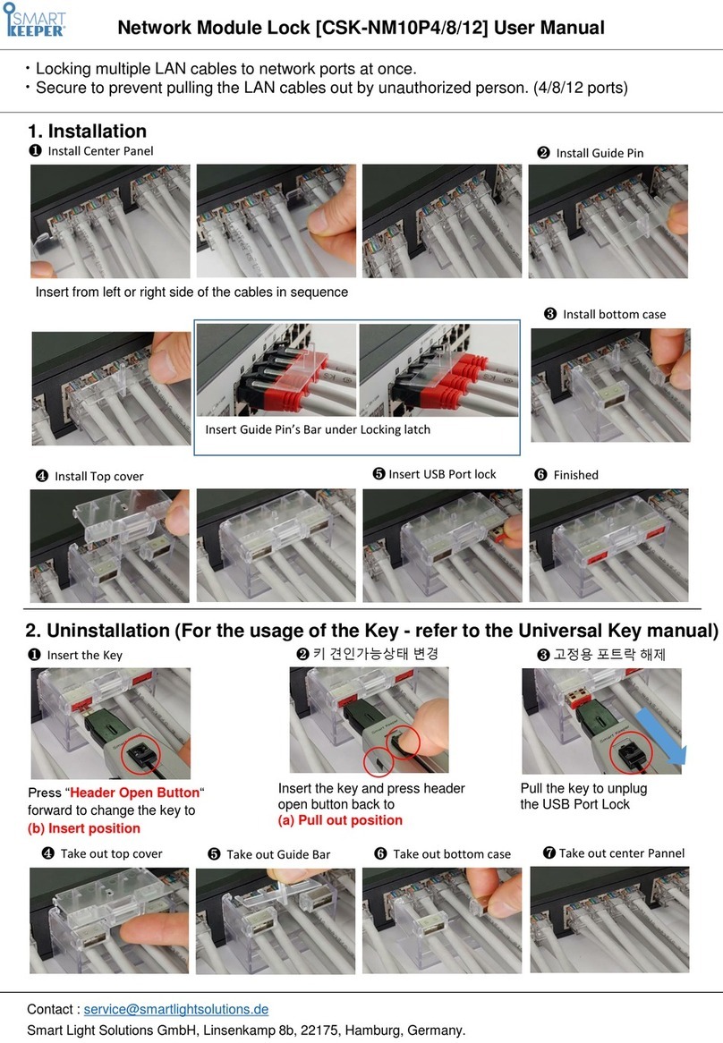 Smart Light Solutions SMART KEEPER CSK-NM10P4 user manual