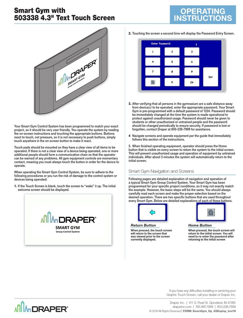 Draper Smart Gym 503338 operating instructions