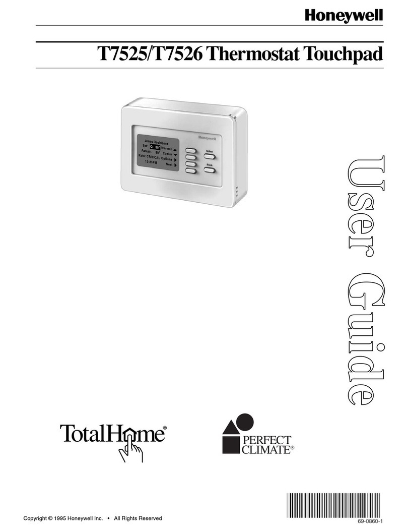 Honeywell T7525 User manual