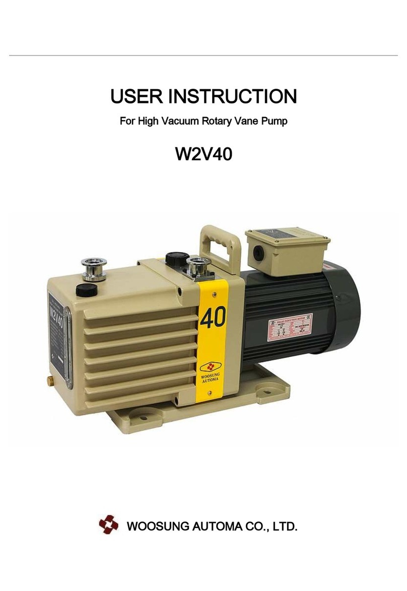 Woosung Automa W2V40 Installation instructions