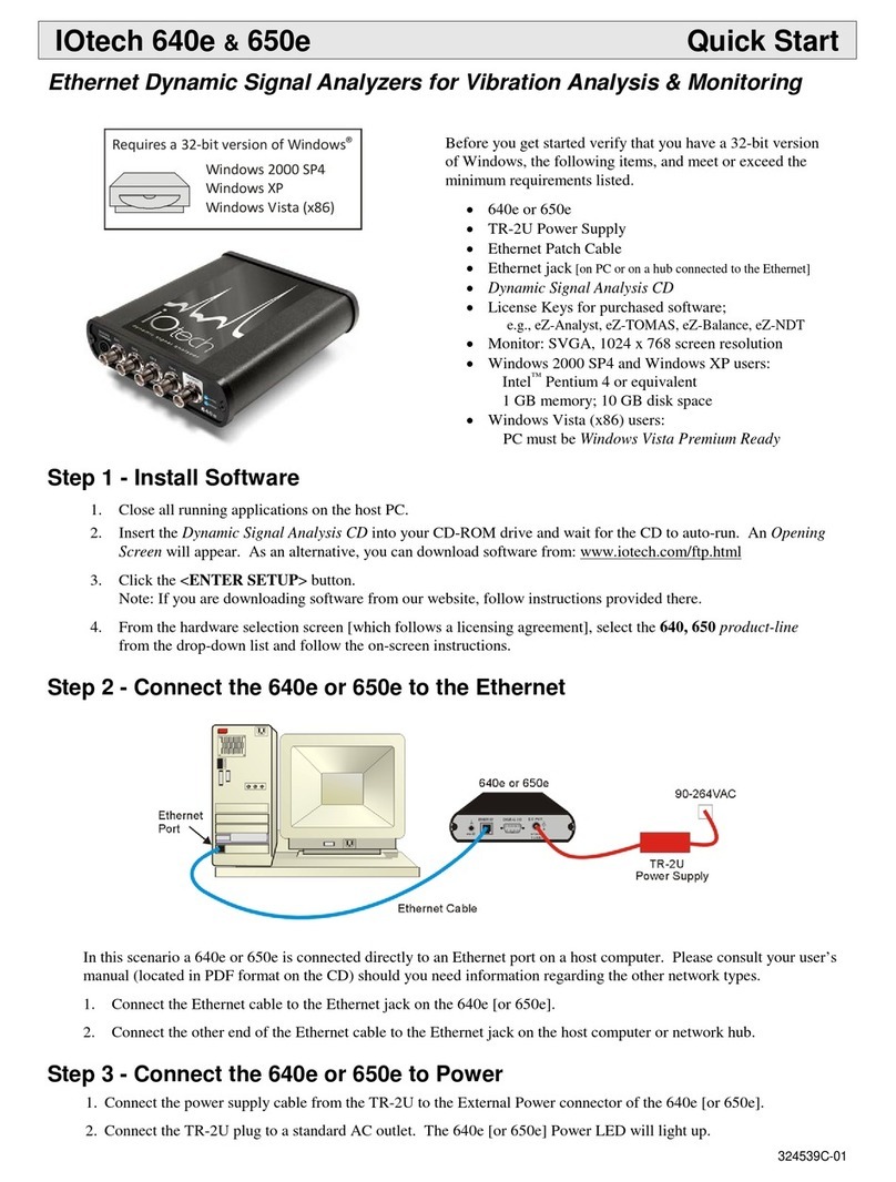 IOtech 640e quick start