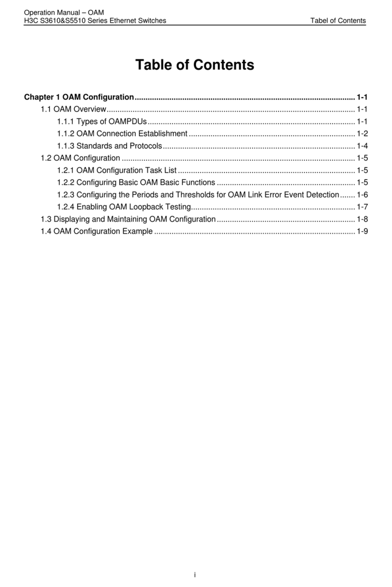 H3C S3610 Series Operation manual