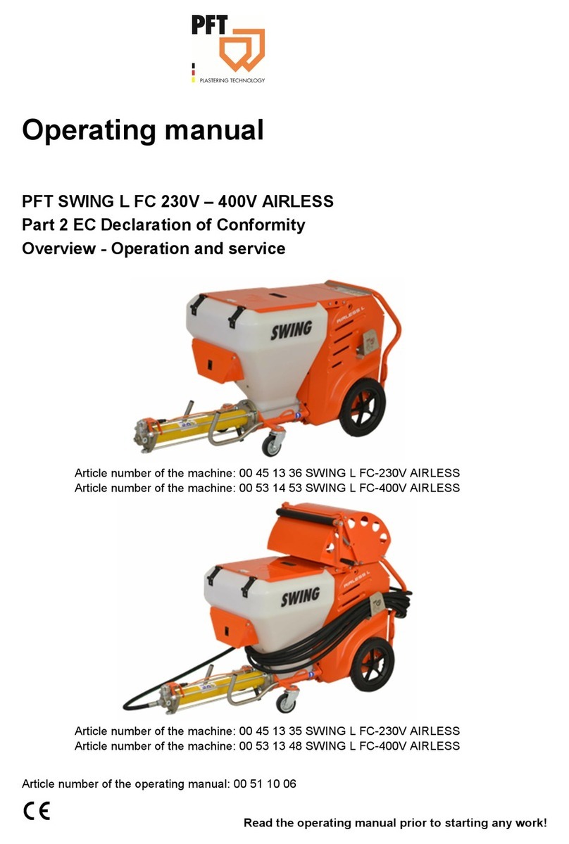 Knauf PFT SWING L FC 230V operating manual