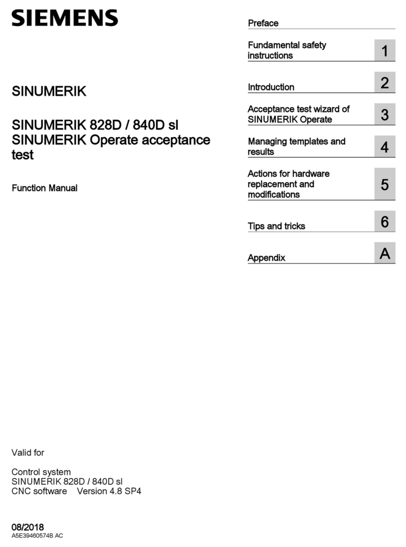 Siemens SINUMERIK 828D Turning Parts list manual