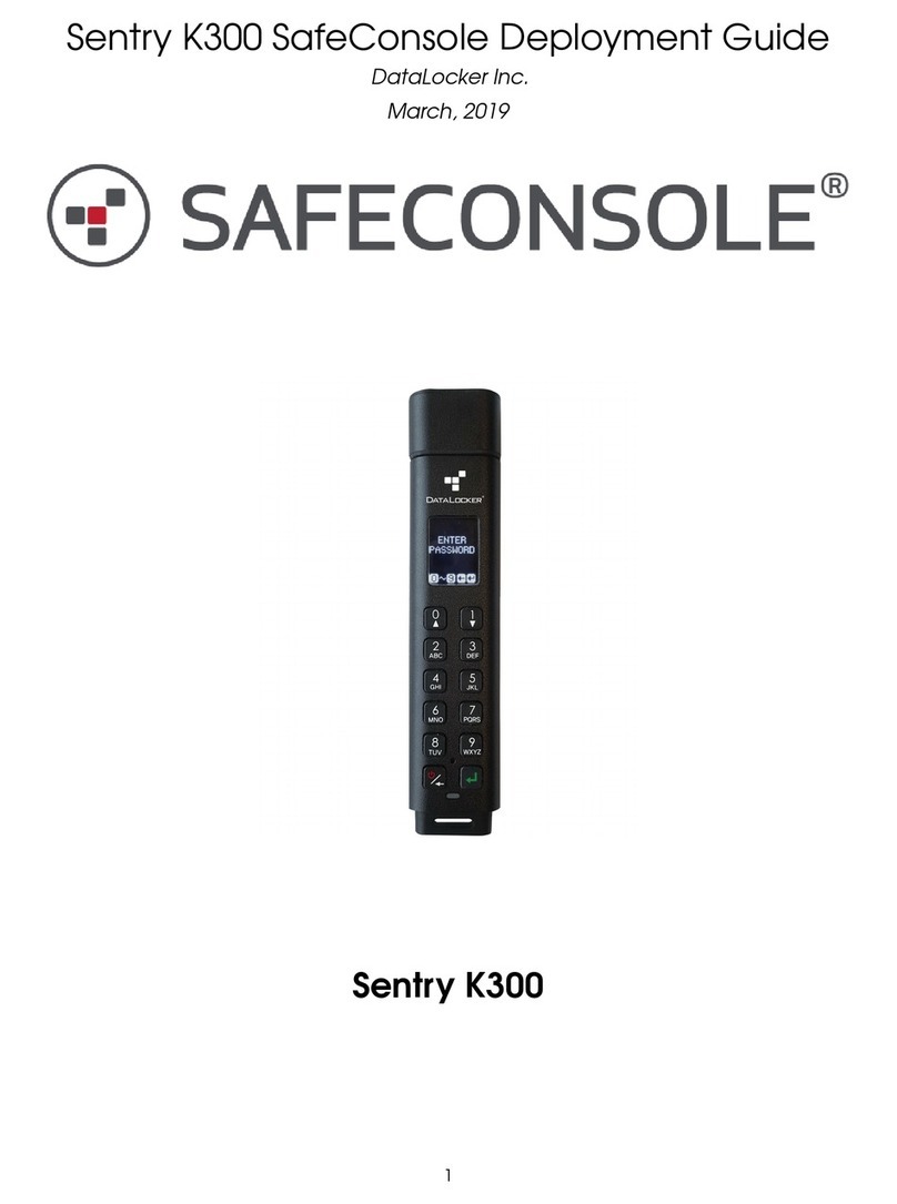 DataLocker Sentry K300 Quick reference guide