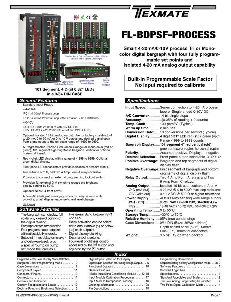 Texmate FL-BDPSF-PROCESS manual