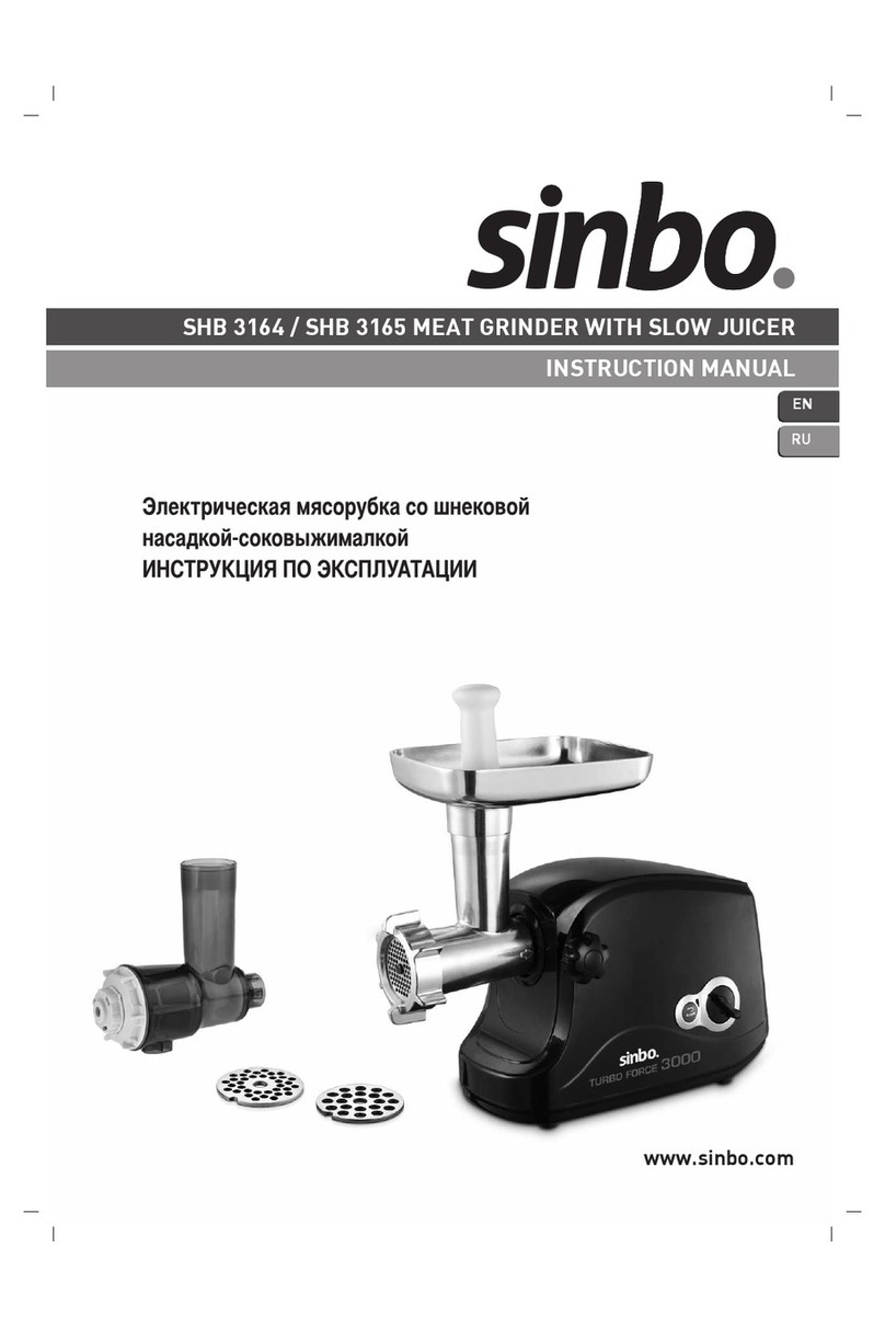 Sinbo SHB 3164 instruction manual