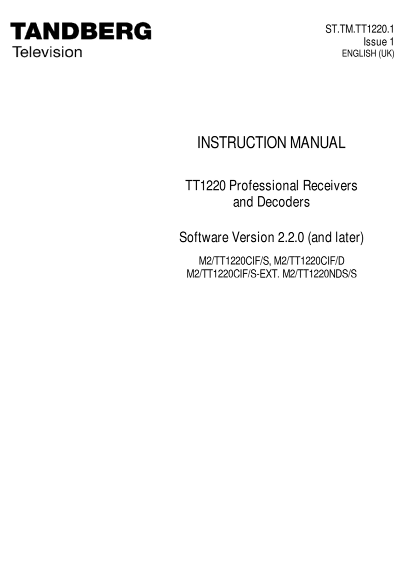 TANDBERG TT1220 Series instruction manual