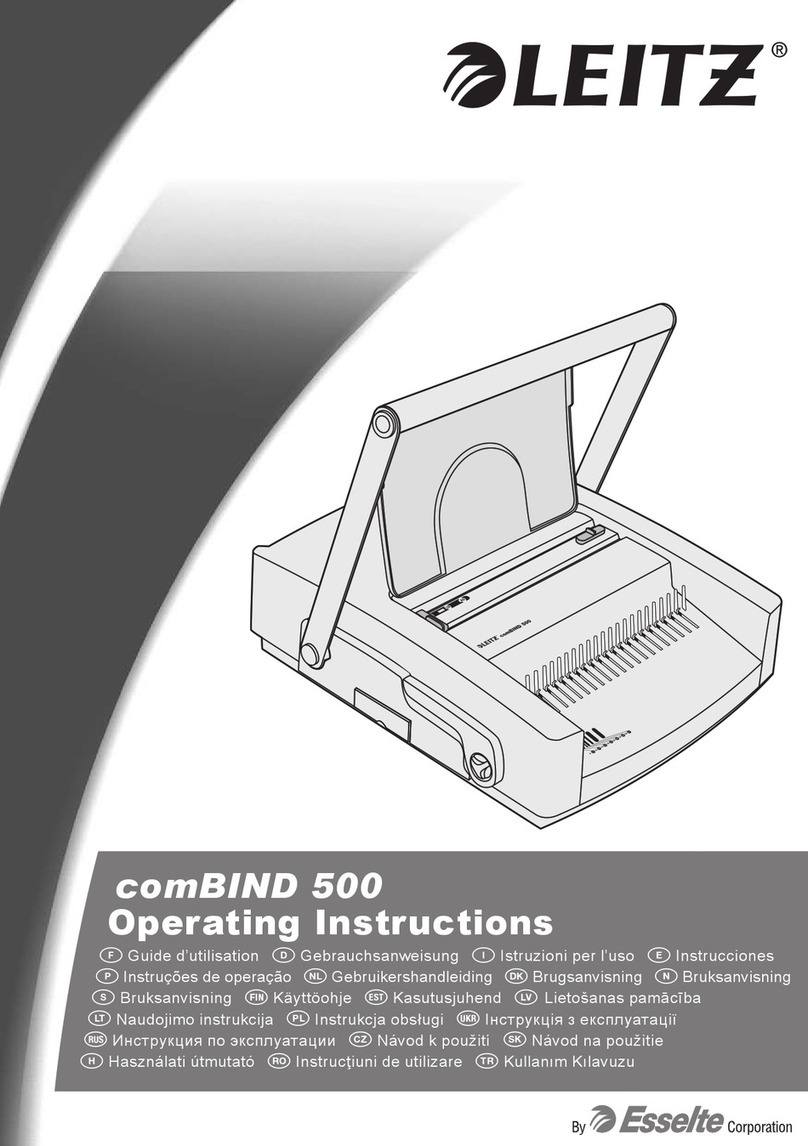 Esselte LEITZ comBIND 500 operating instructions