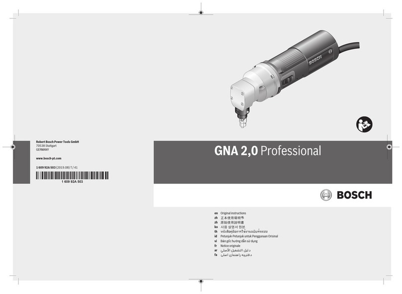 Bosch GNA 2,0 Professional User manual