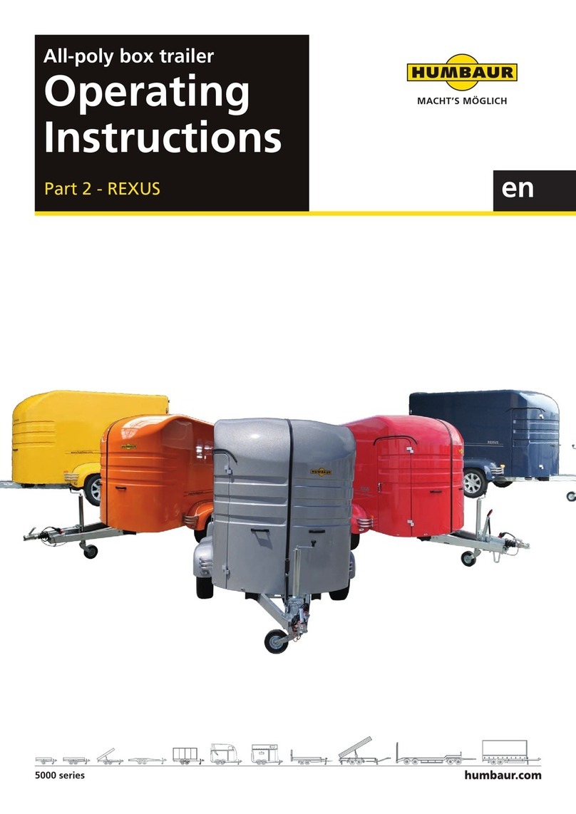 Humbaur Rexus 5000 Series User manual