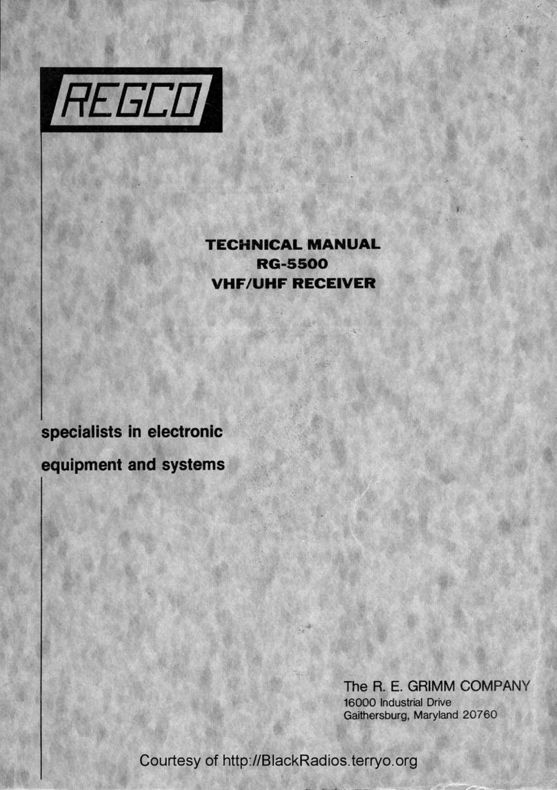 Regco RG-5500 Technical manual