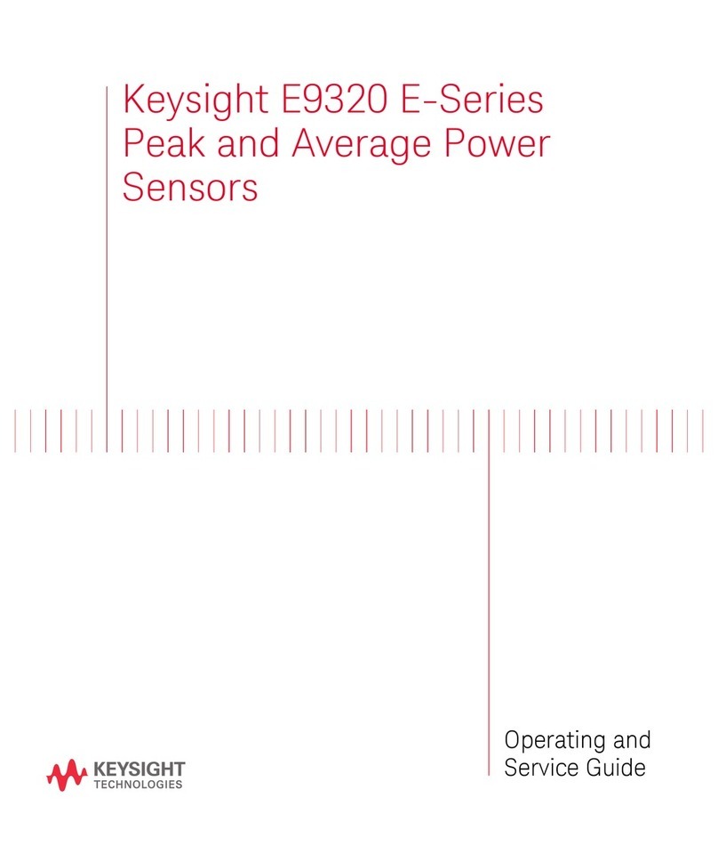 Keysight Technologies E9320 Series Operating and service guide