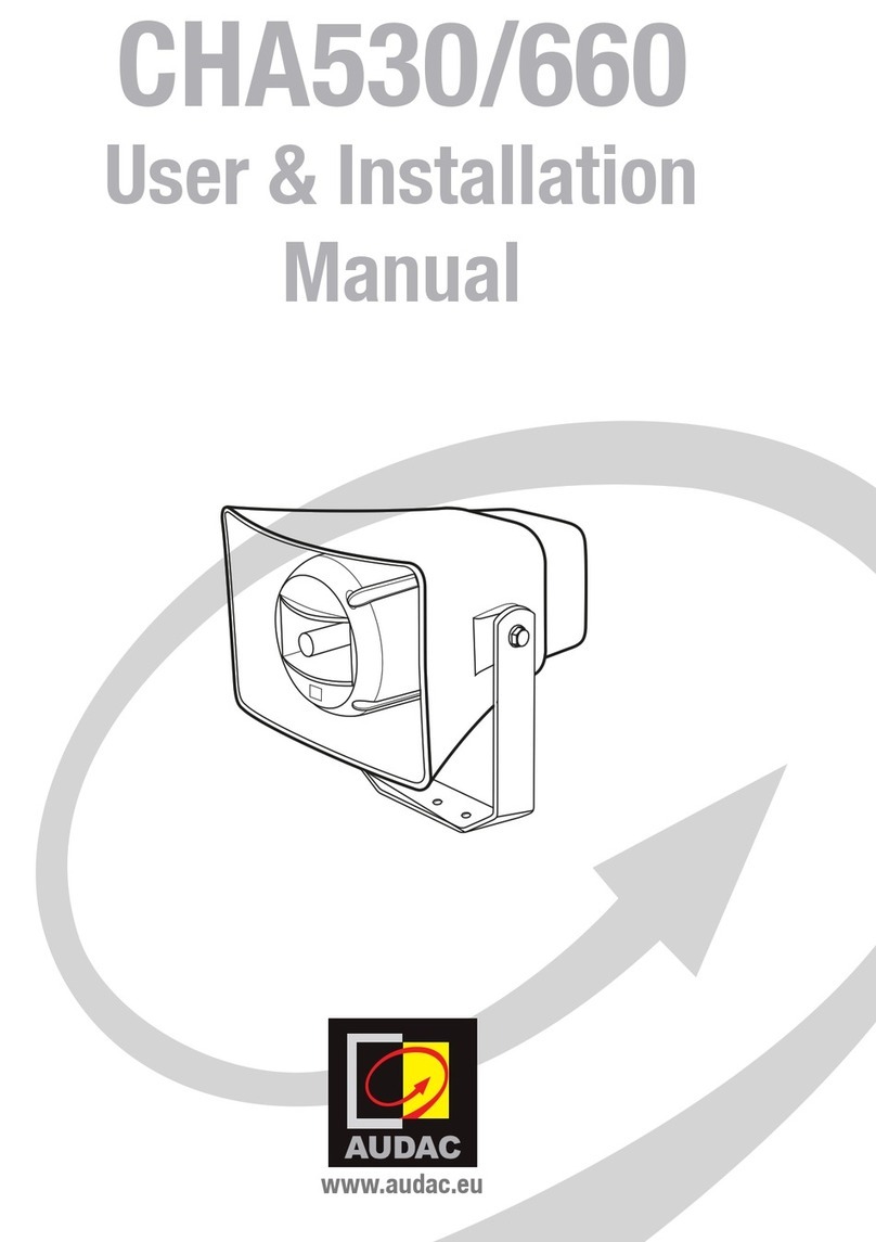 AUDAC CHA530 User & installation manual