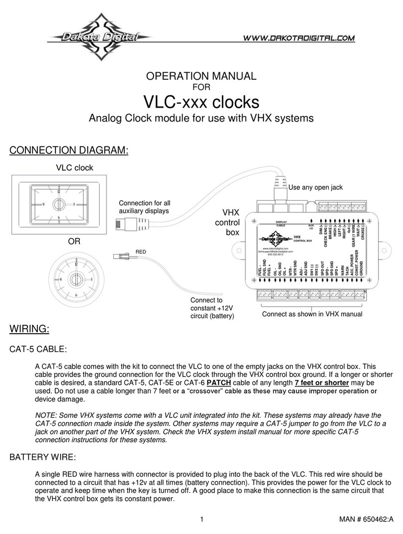Dakota Digital VLC Series Operation manual
