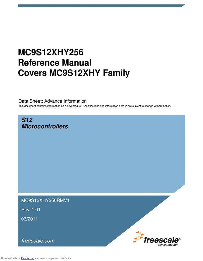 Freescale Semiconductor MC9S12XHY Series Reference manual Freescale Semiconductor MC9S12XHY Series Reference manual