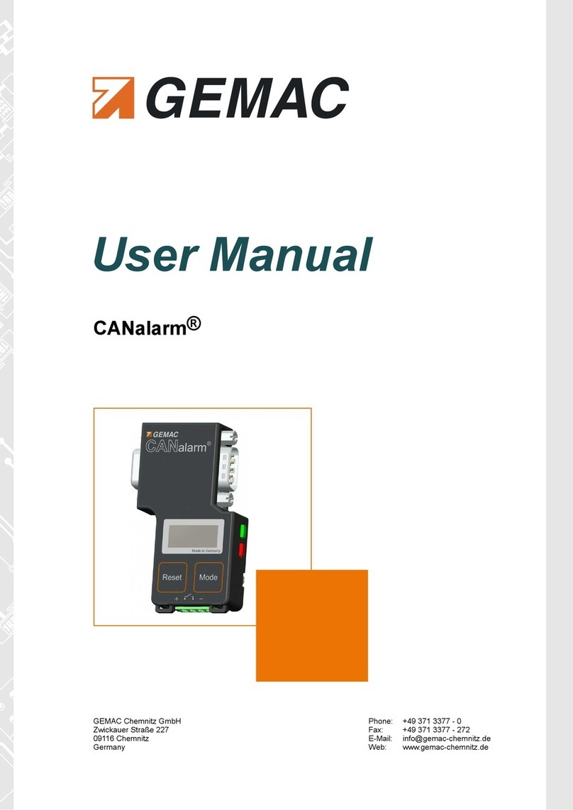 GEMAC CANalarm user manual