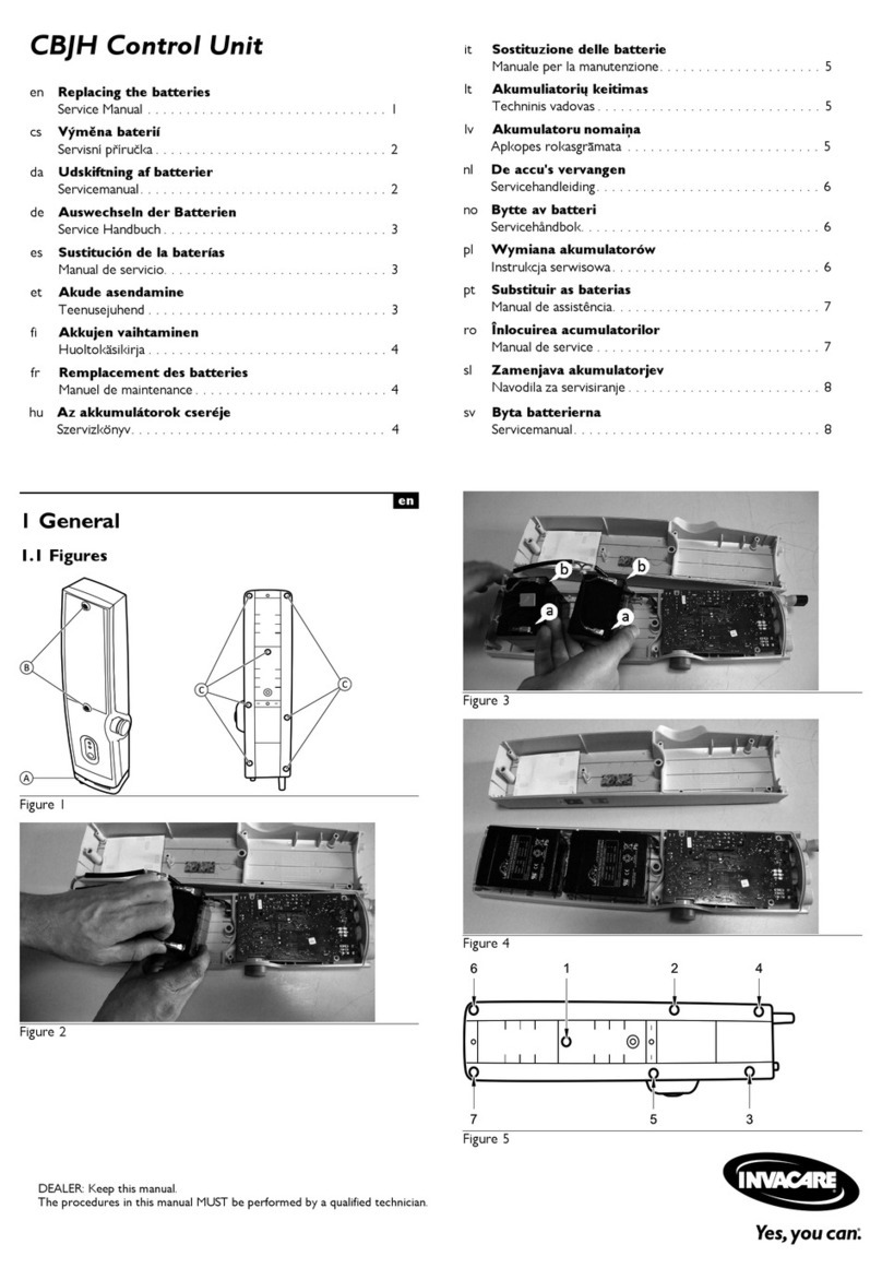 Invacare CBJH Service manual