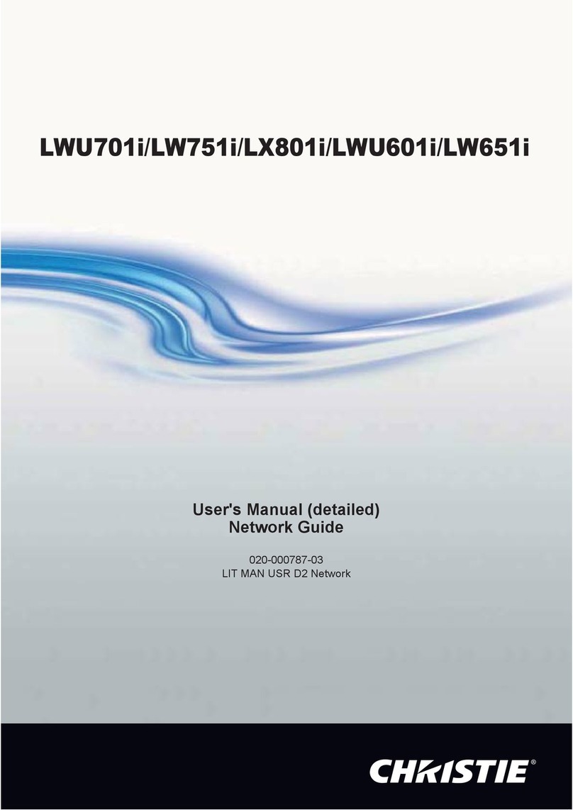 Christie LWU701i User manual