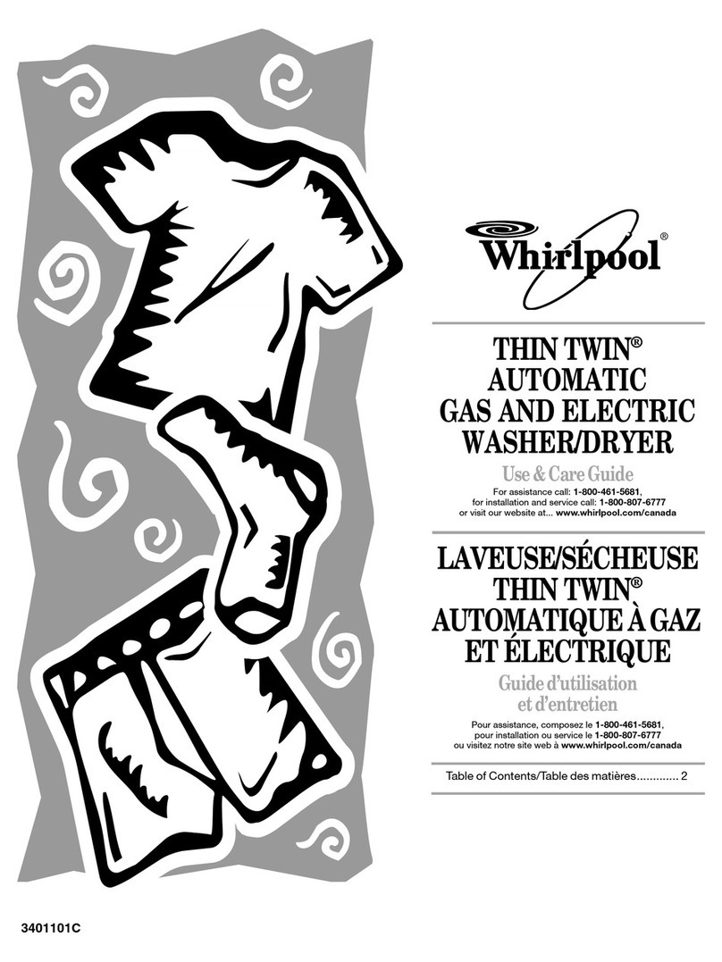 Whirlpool THIN TWIN YLTE5243DQ2 User manual