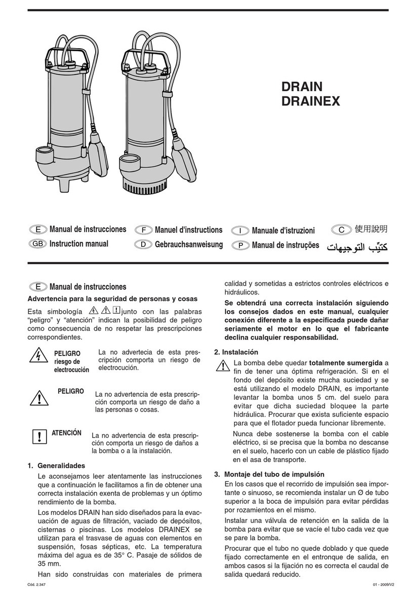 Espa DRAIN User manual