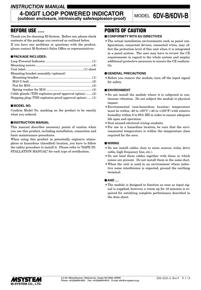 M-system 6DV-B User manual