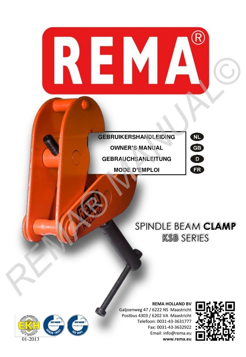 REMA KSB Series owner's manual