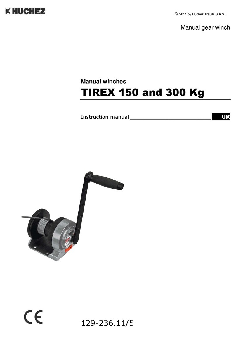 Huchez TIREX 150 Kg instruction manual