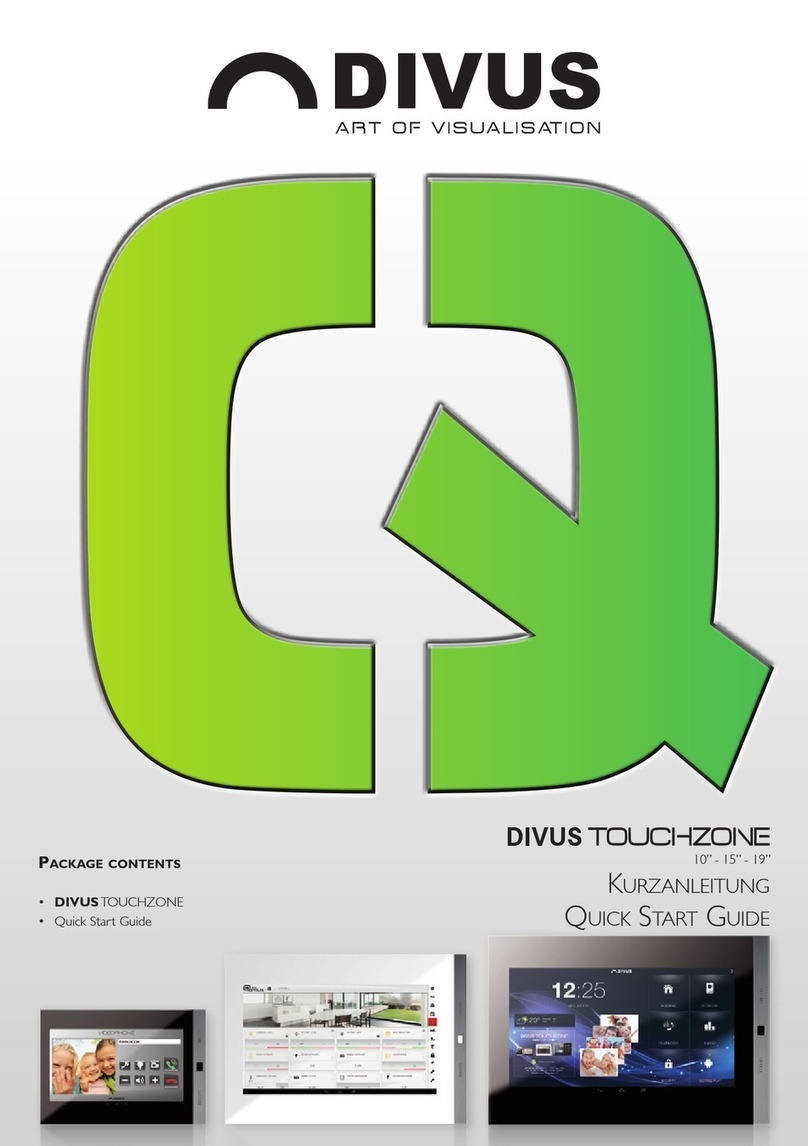 Divus TouchZone 10" quick start guide