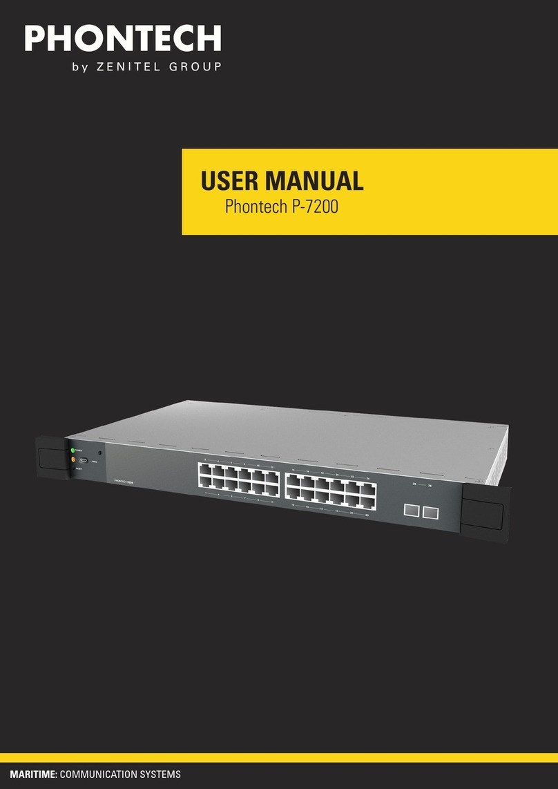 Zenitel Phontech P-7200 user manual