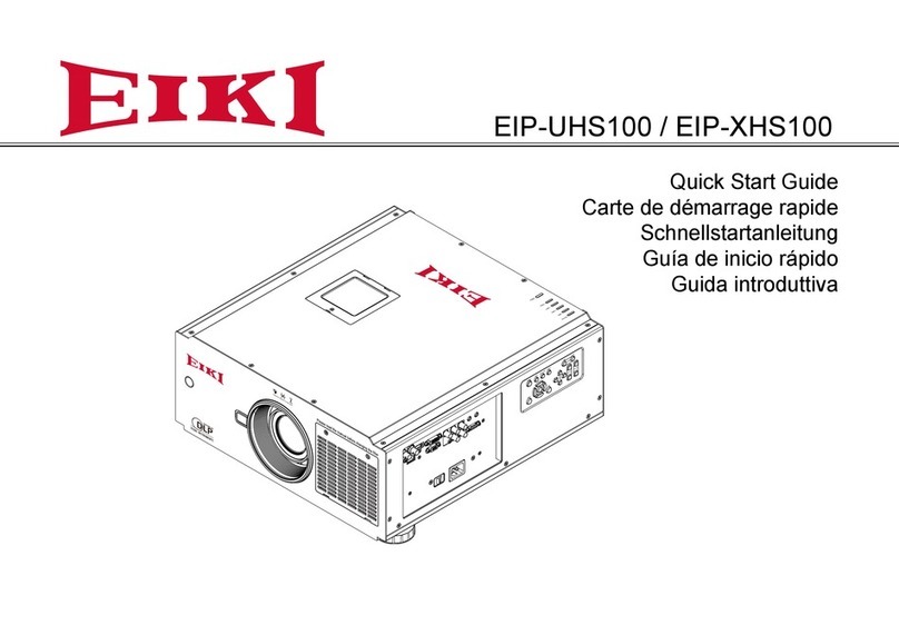Eiki EIP-UHS100 quick start guide