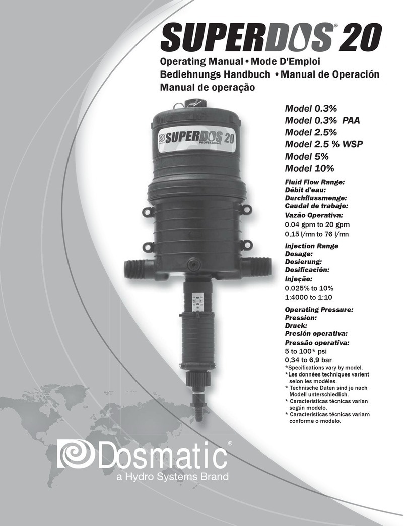 Dosmatic Superdos 20 Series operating manual