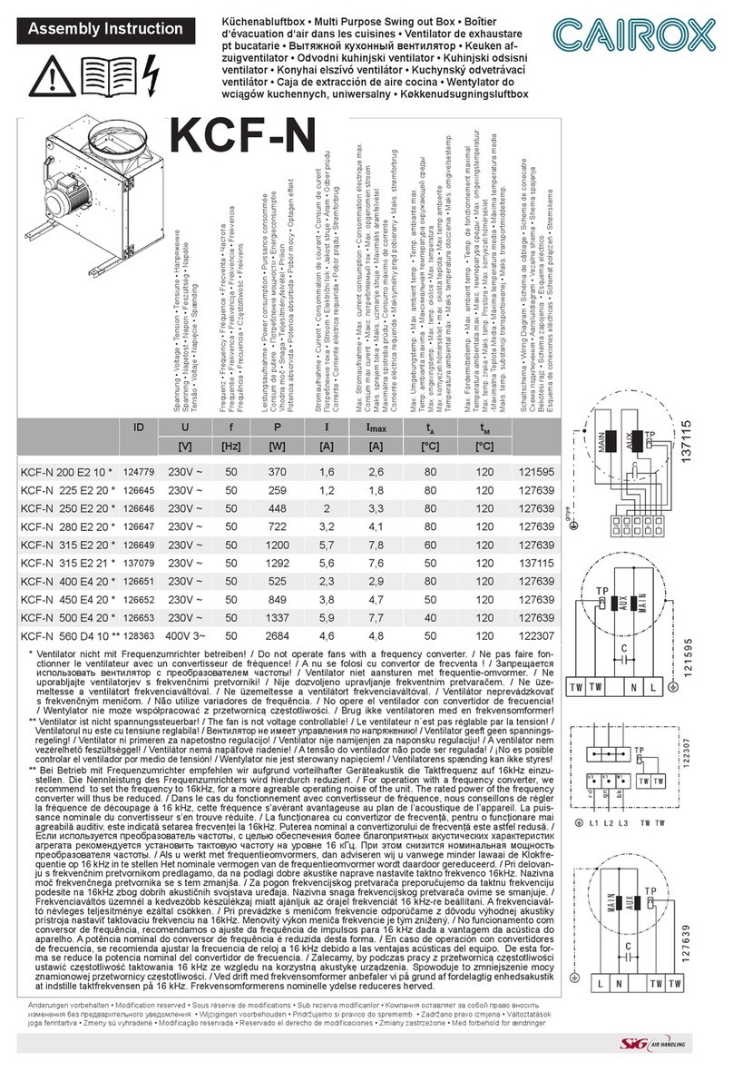 Cairox KCF-N Series Assembly instruction