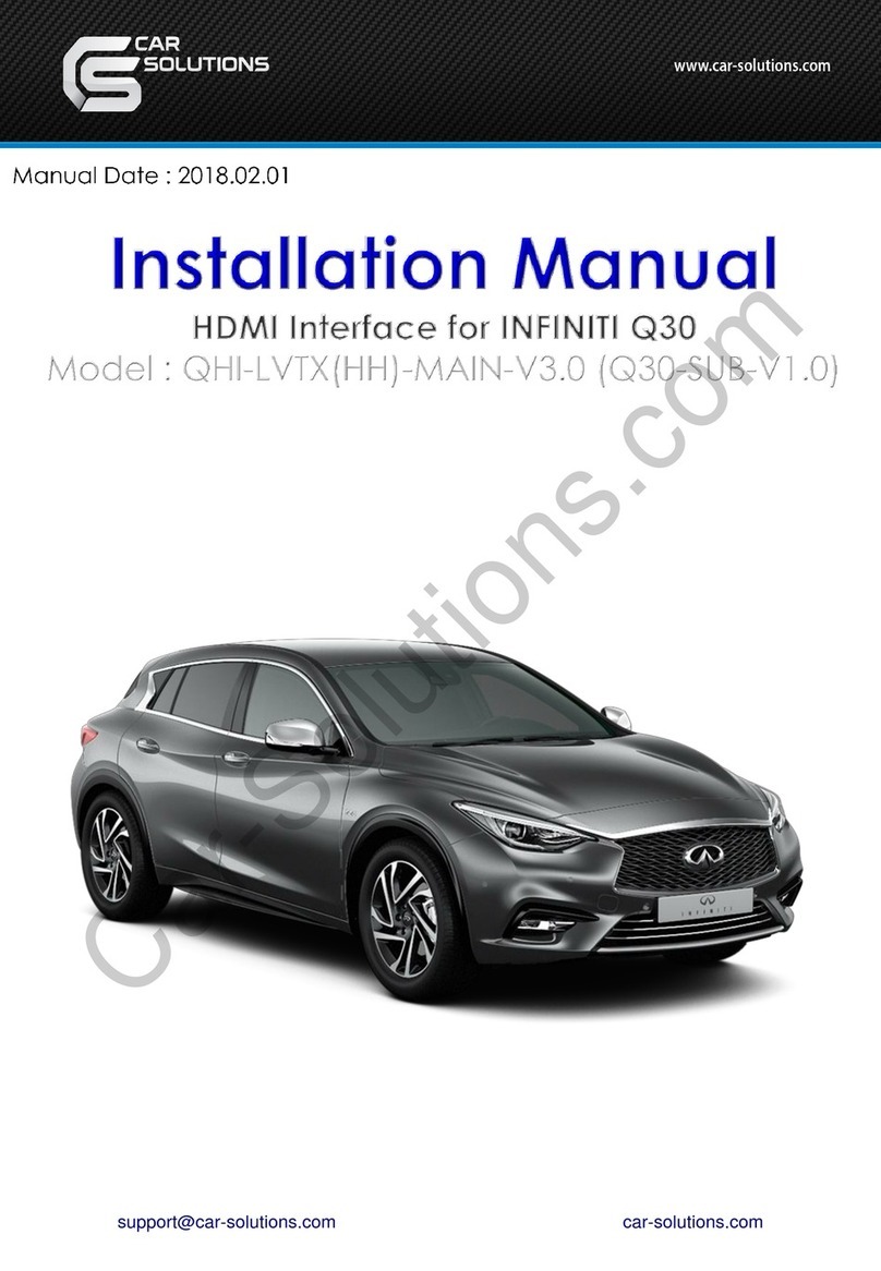 Car Solutions QHI-LVTX(HH)-MAIN-V3.0 installation manual
