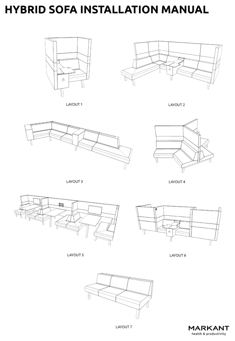 Markankt HYBRID SOFA installation manual