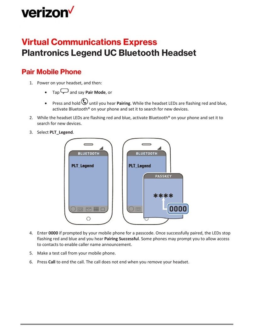 Plantronics Legend UC User manual